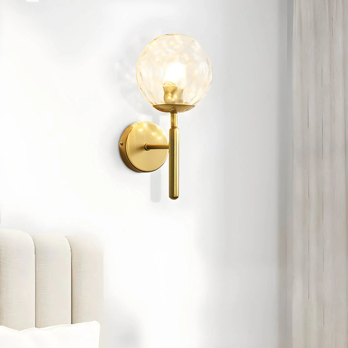 Elegant Ornamental Glass Wall Light