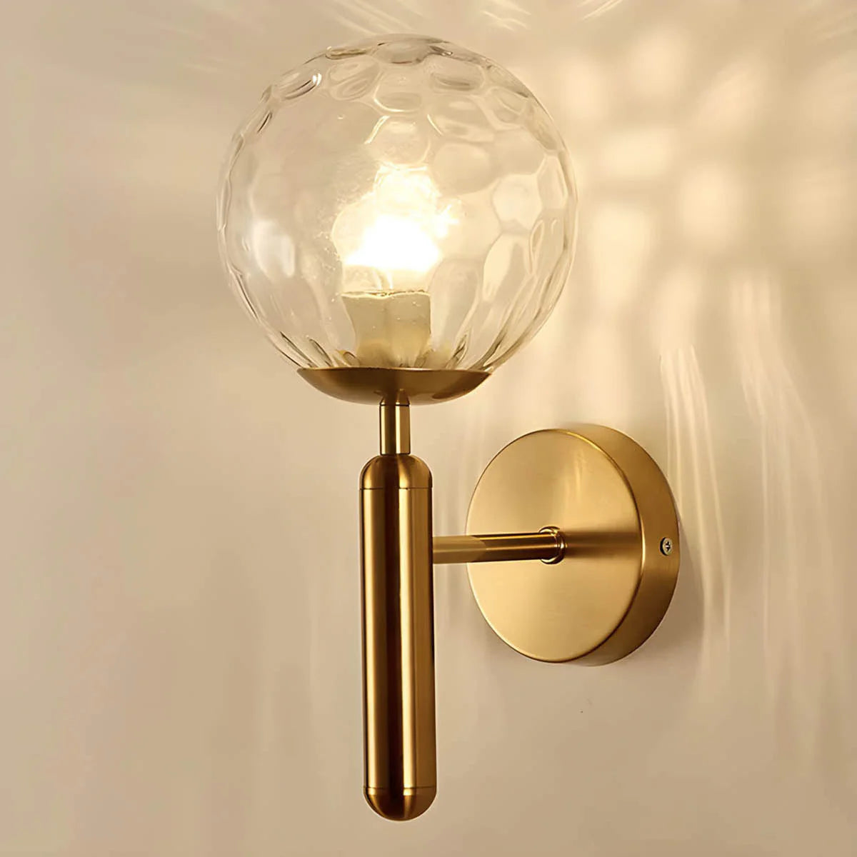Elegant Ornamental Glass Wall Light