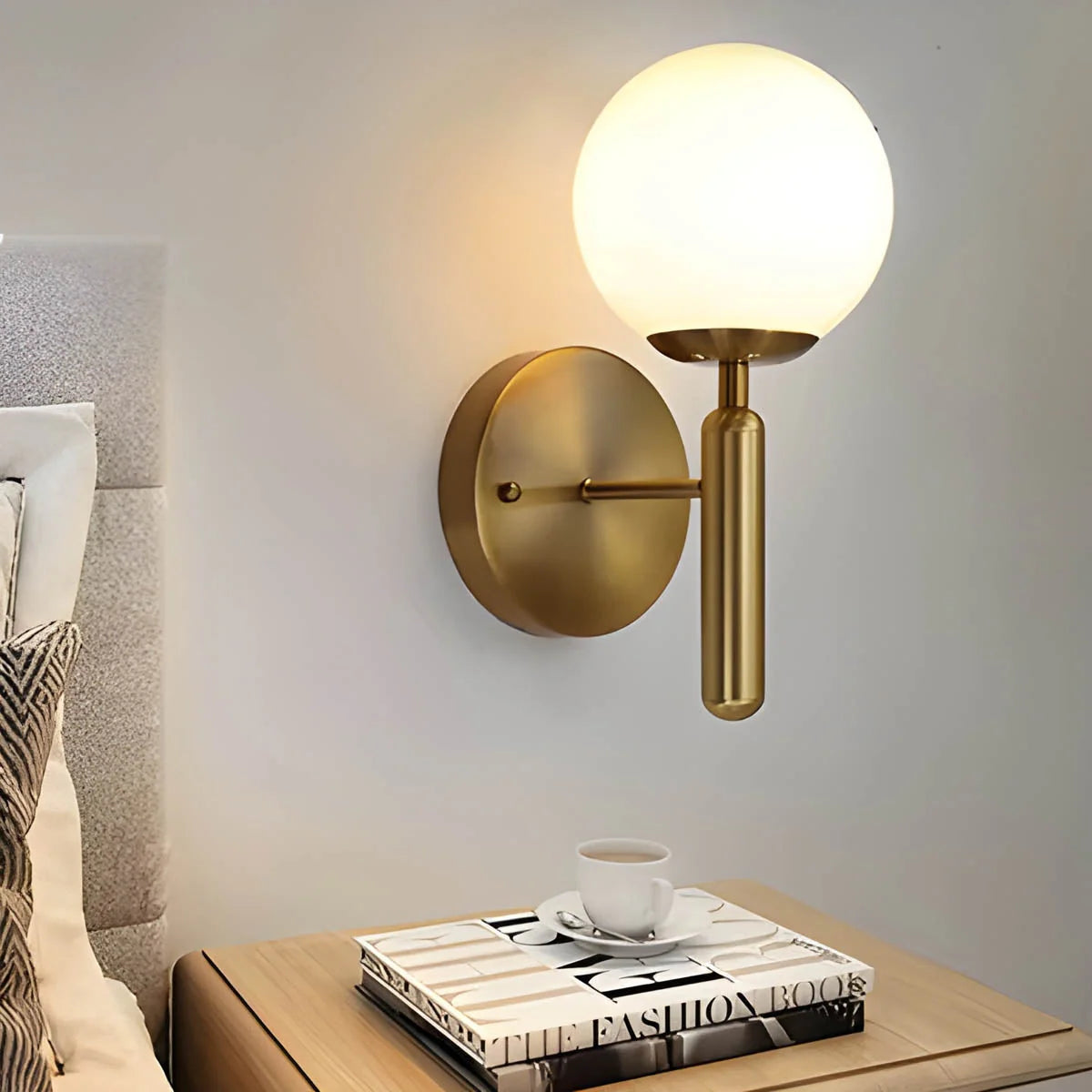 Elegant Ornamental Glass Wall Light