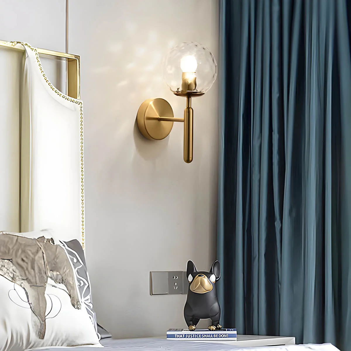 Elegant Ornamental Glass Wall Light