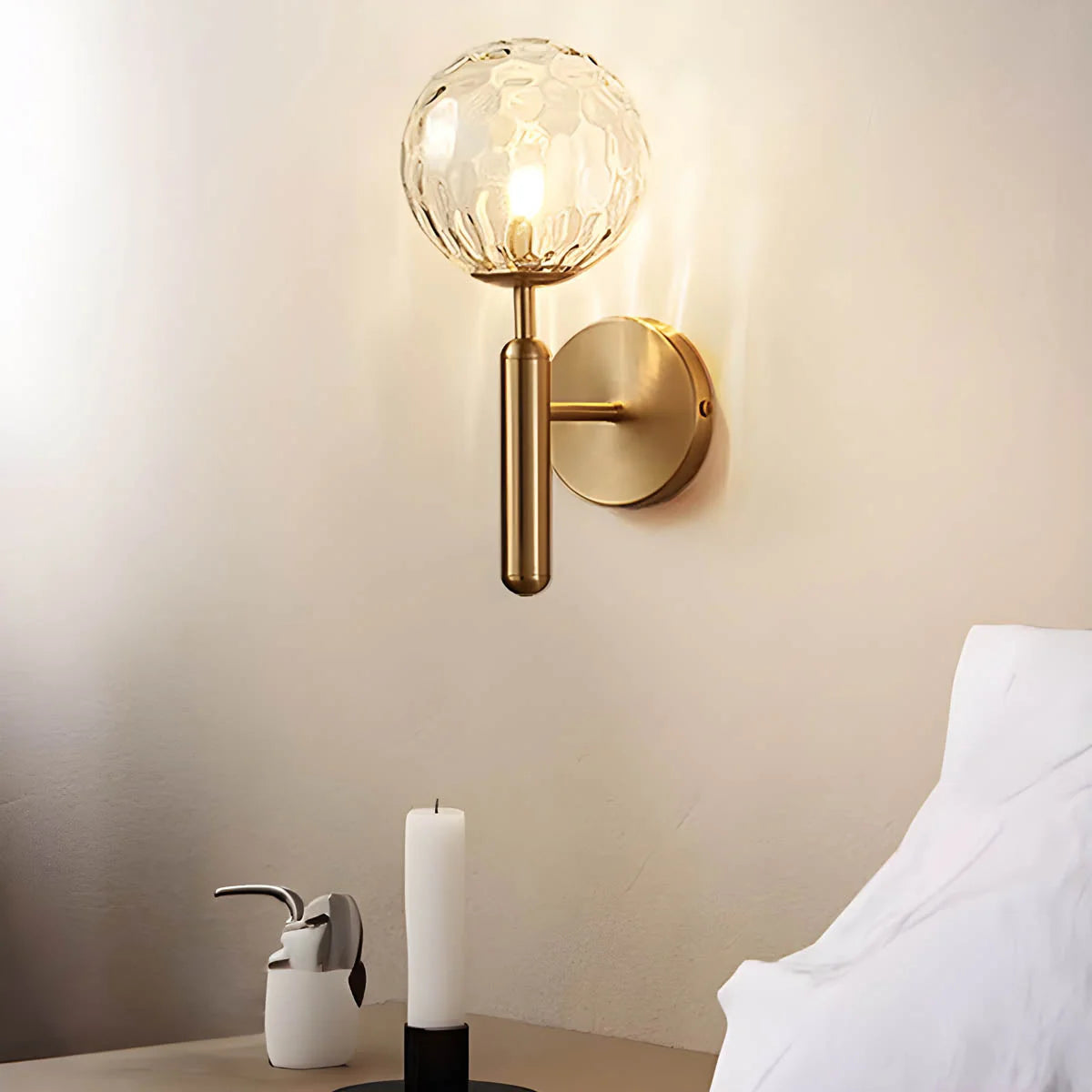 Elegant Ornamental Glass Wall Light