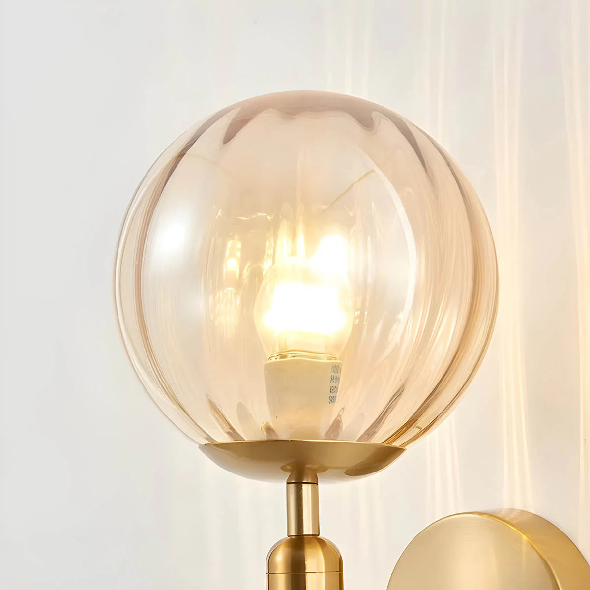Elegant Ornamental Glass Wall Light