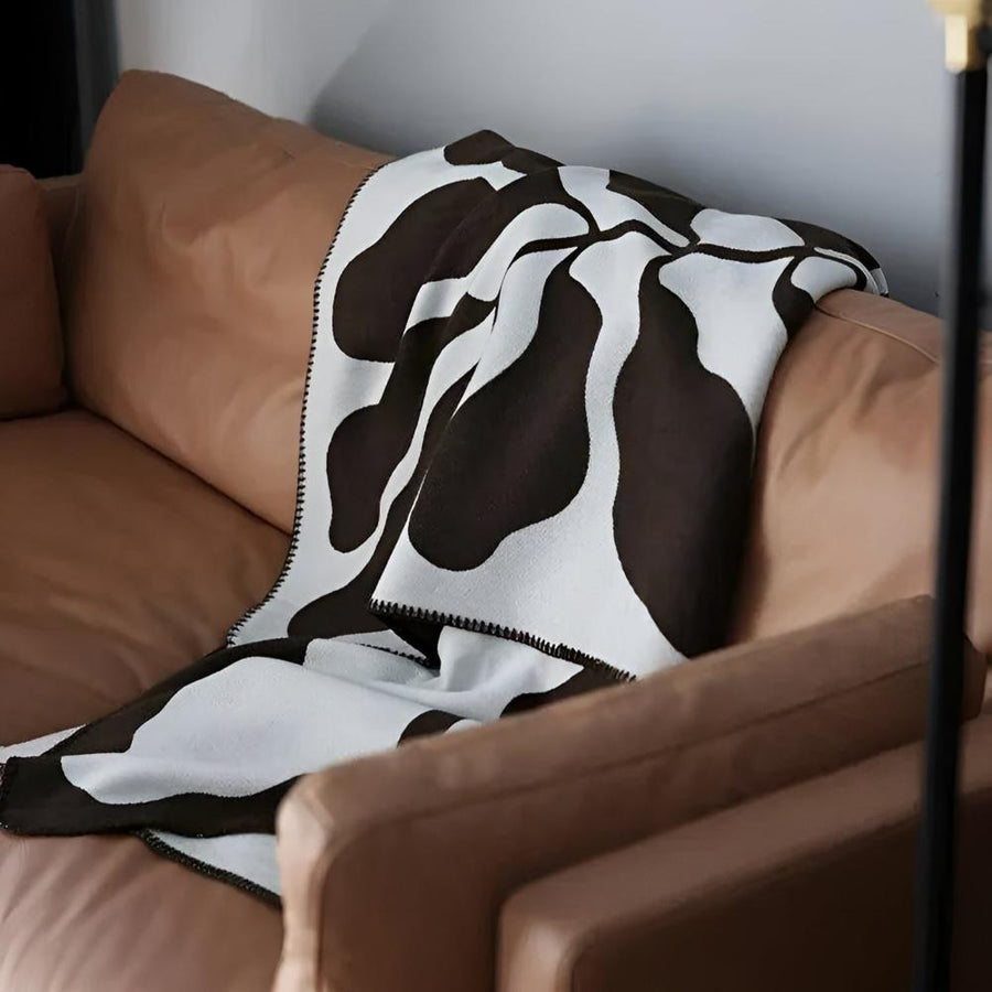 Modern Acrylic Blanket in Abstract Design