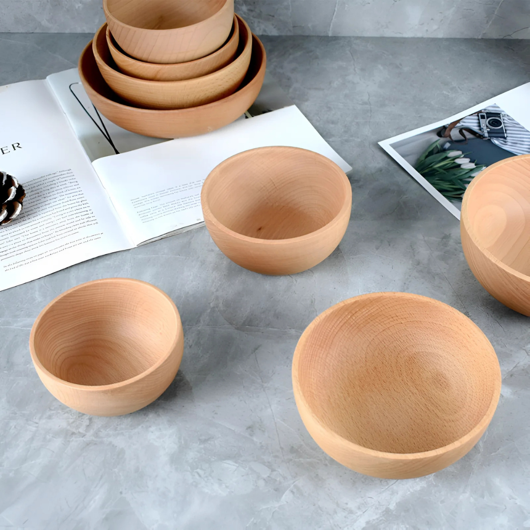 Premium Natural Wooden Salad Bowl | For Salad & More