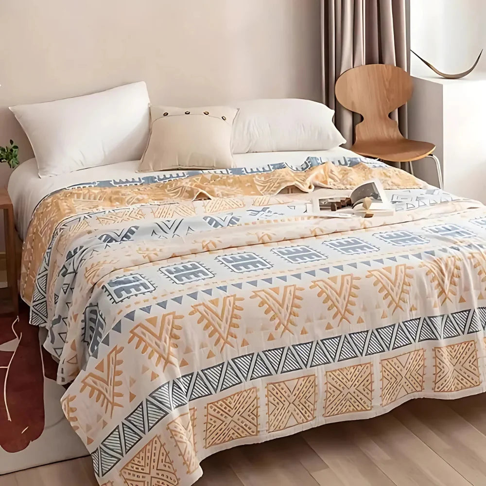 High-Quality Mesa Weave Pure Cotton Blanket
