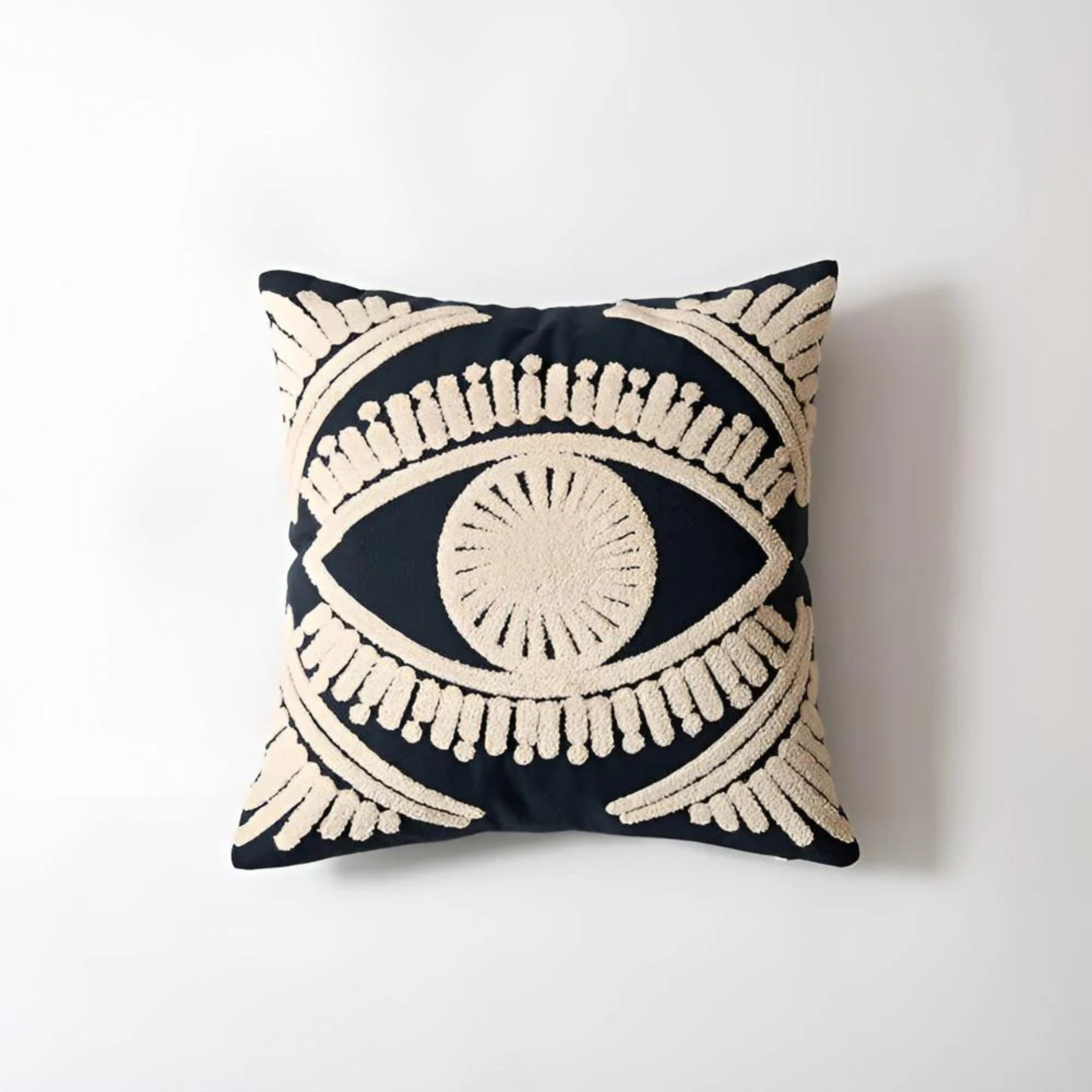 Dreamer’s Eye | Embroidered Boho Cushion Cover