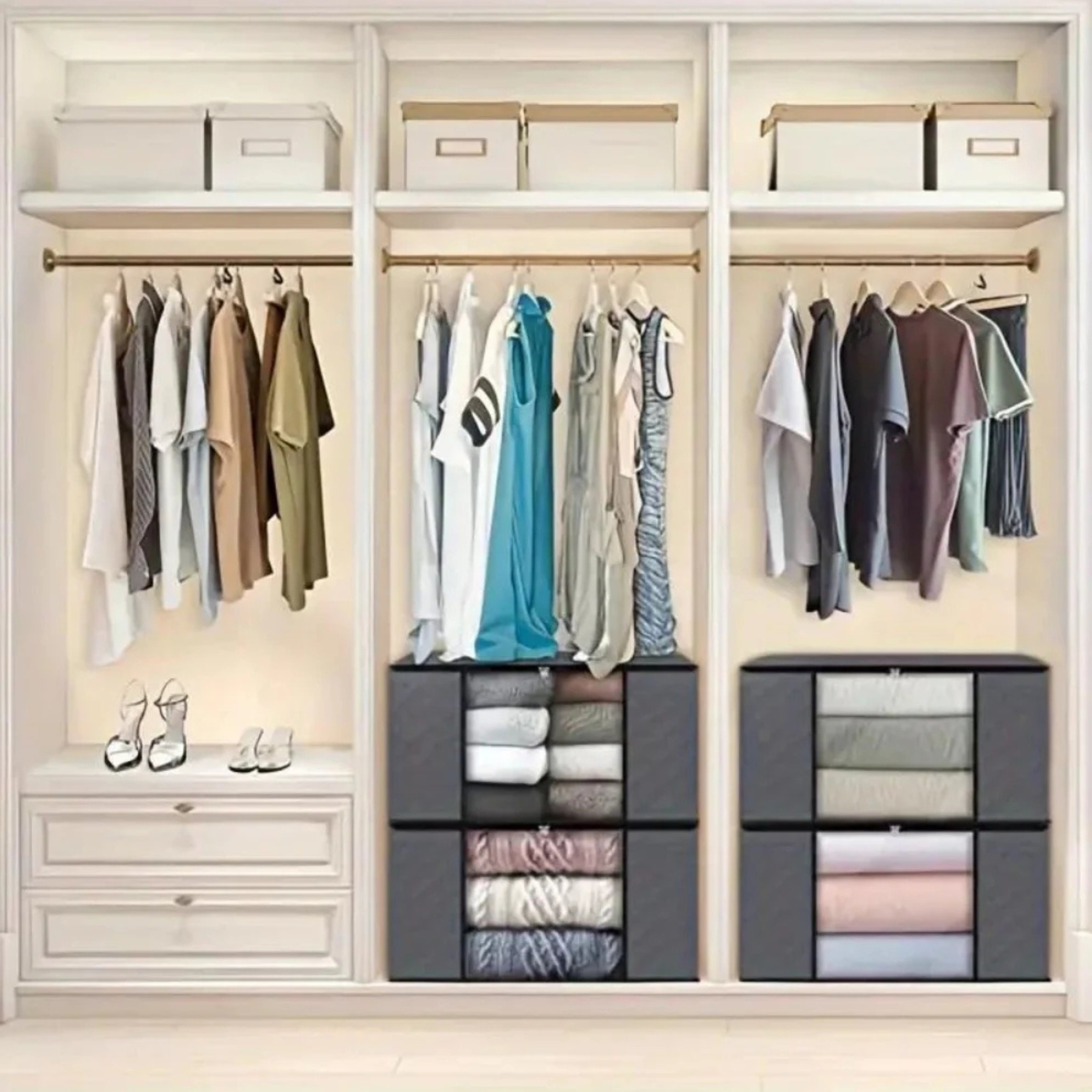 Elegant Large Capacity Clothes Organizer Storage Bag