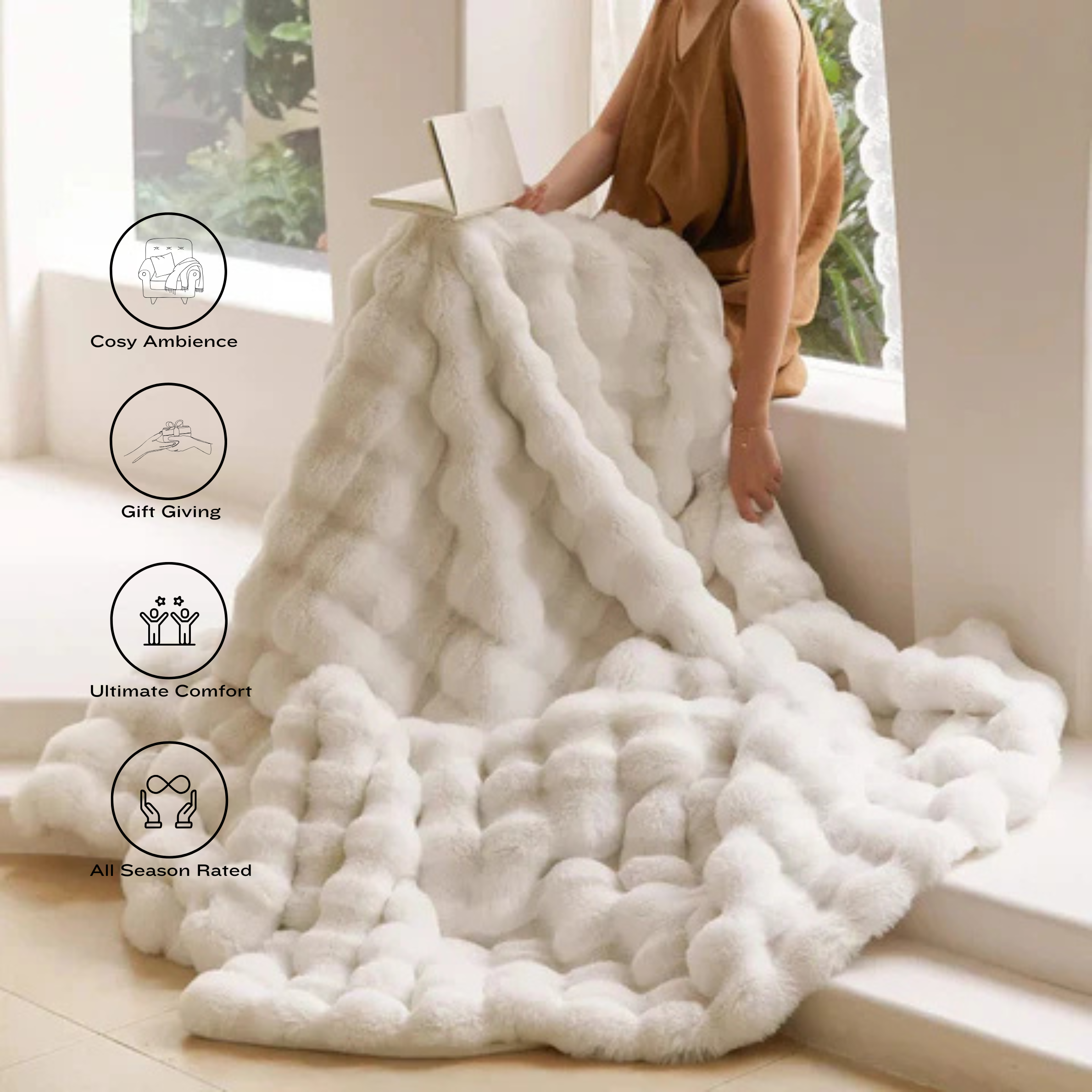 Cozy Luxe Faux Fur Blanket
