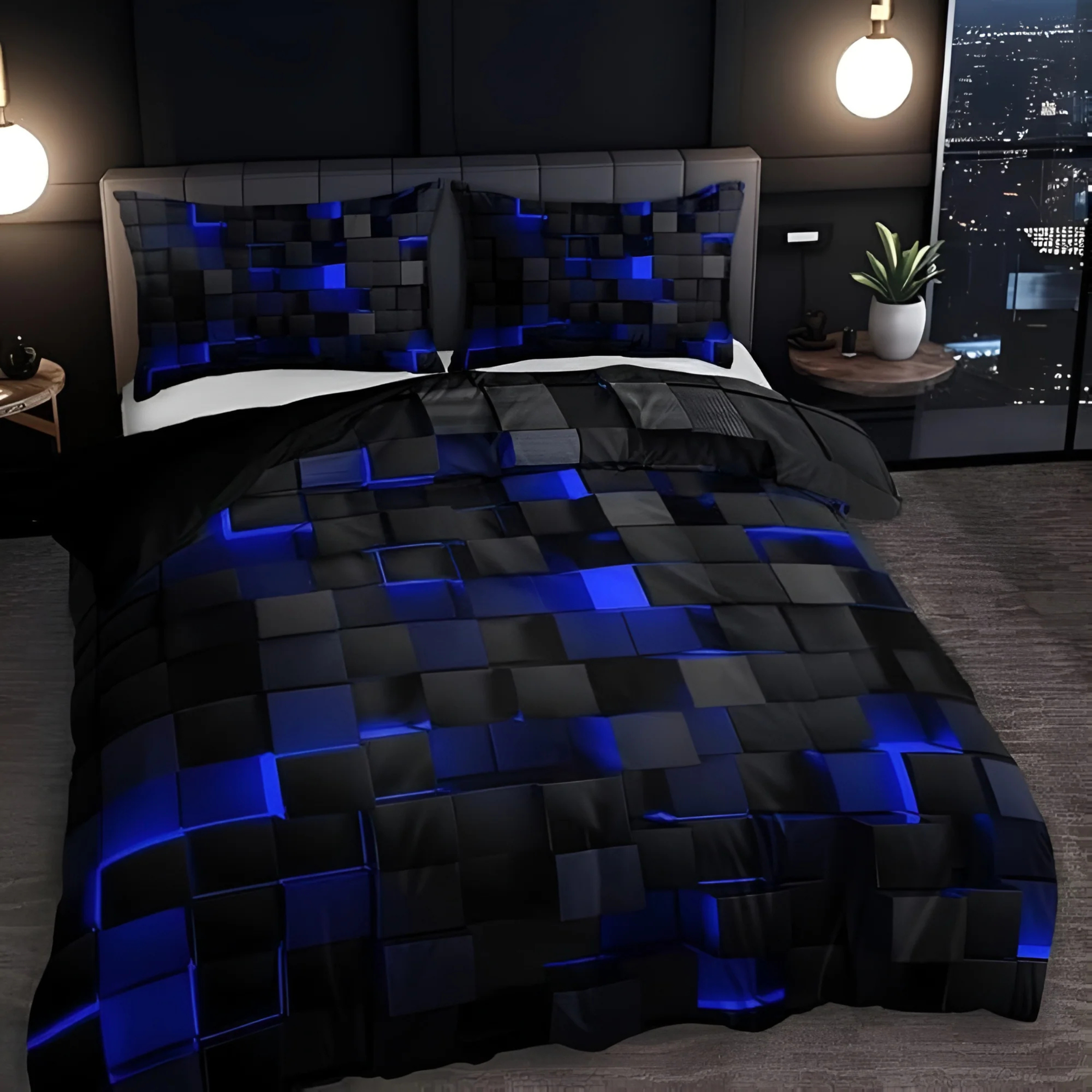 Futuristic Pop 3D Neon Bedding Set