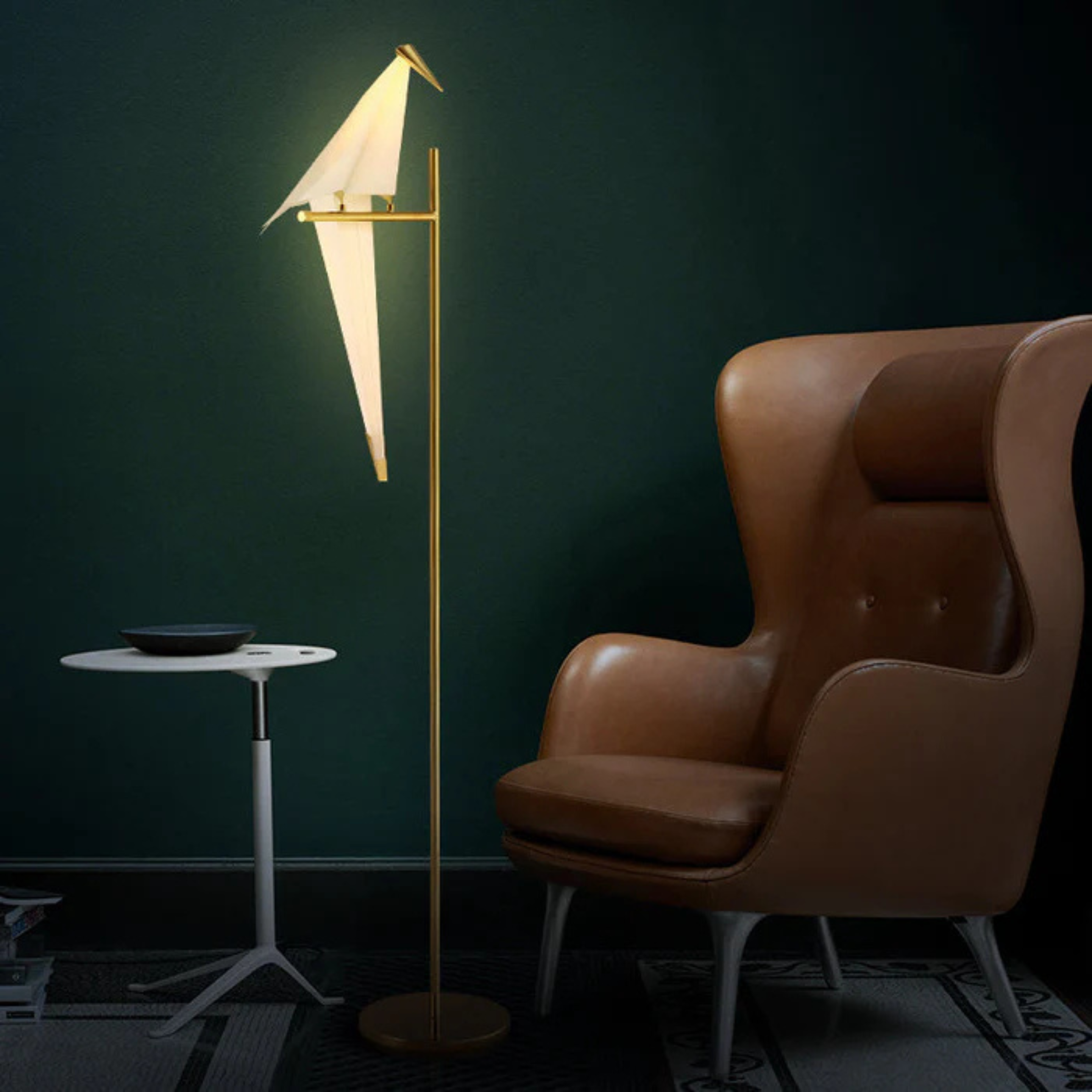 Modern Stylish Magnetic Origami-Inspired Bird Lamp