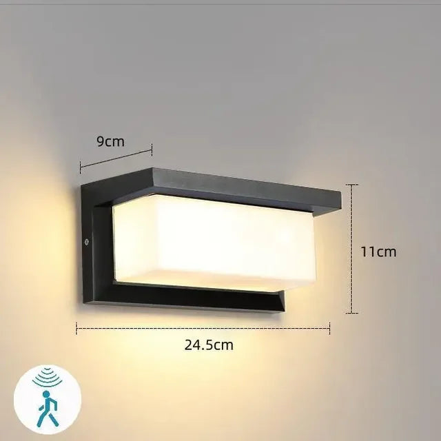 Modern Minimalist Brick Outdoor LED Wall Light