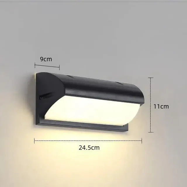 Modern Minimalist Brick Outdoor LED Wall Light