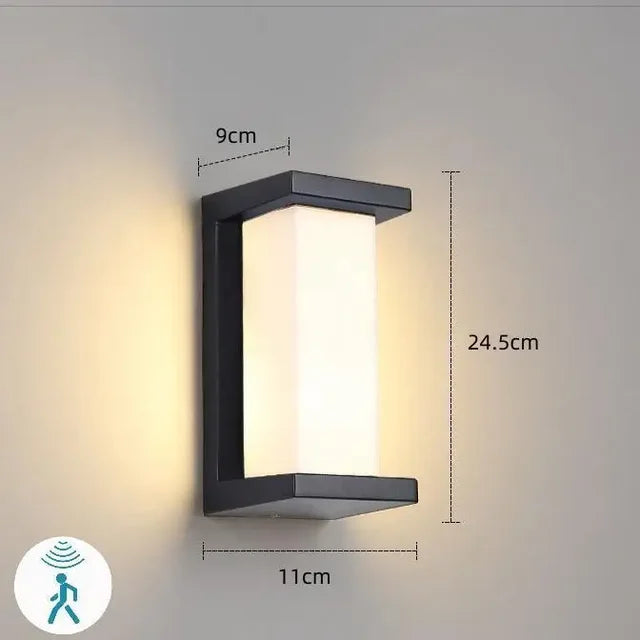 Modern Minimalist Brick Outdoor LED Wall Light