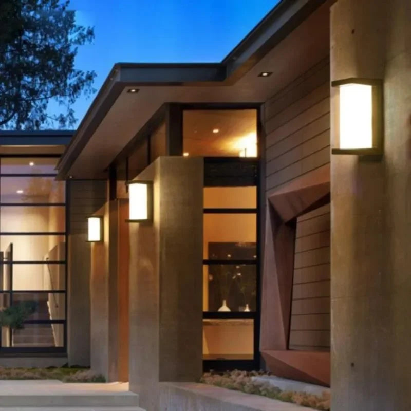 Modern Minimalist Brick Outdoor LED Wall Light