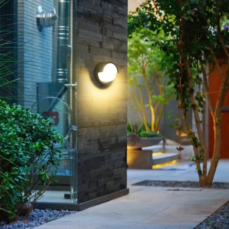 Modern Minimalist Brick Outdoor LED Wall Light