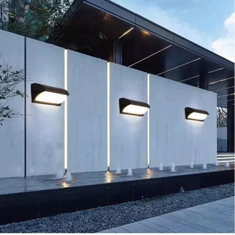 Modern Minimalist Brick Outdoor LED Wall Light