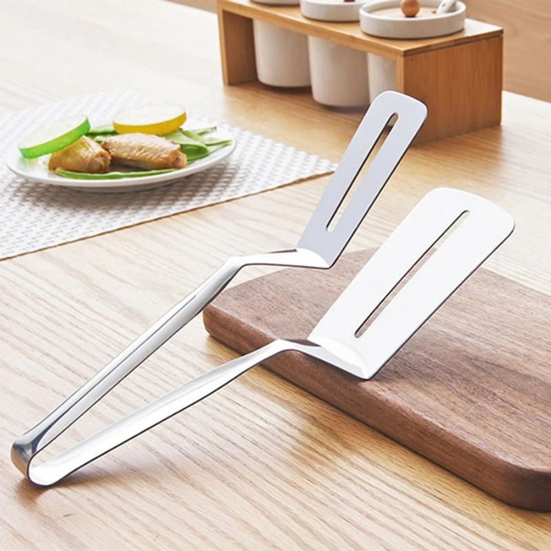 2-Piece Versatile Premium Stainless Steel Tongs