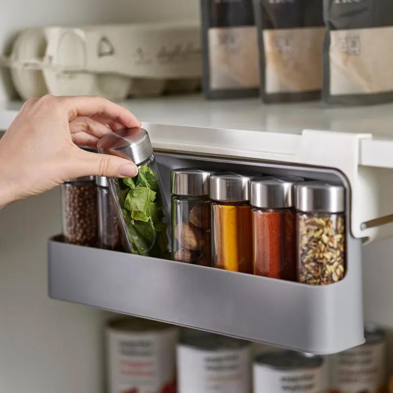 Space-Efficient Pull-Out Spice Organizer