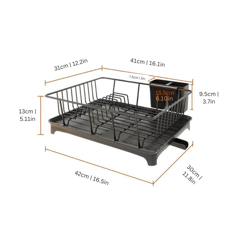 High-Quality Stainless Steel Dish Drying & Organizer Rack