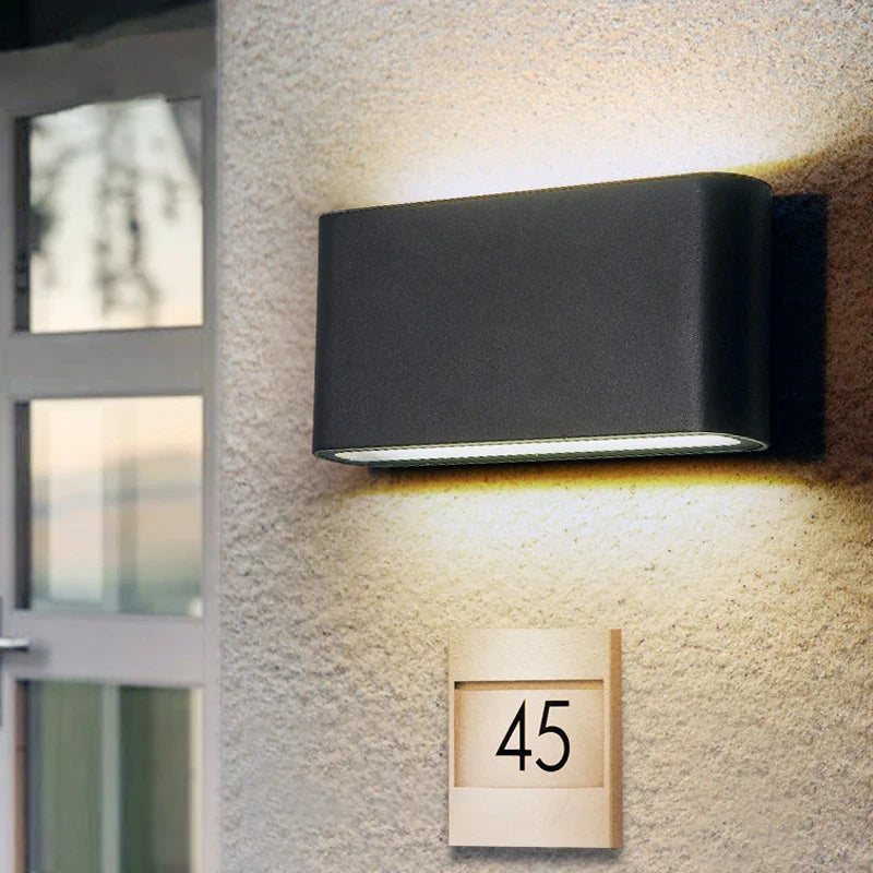 Modern Sleek Waterproof LED Wall Light