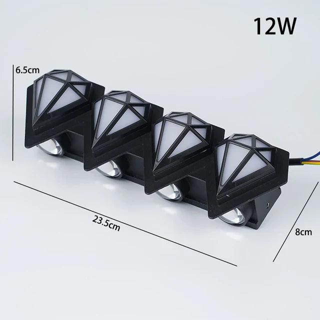 Radiant Diamond Outdoor Wall Light