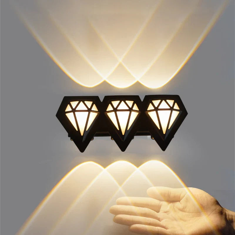Radiant Diamond Outdoor Wall Light