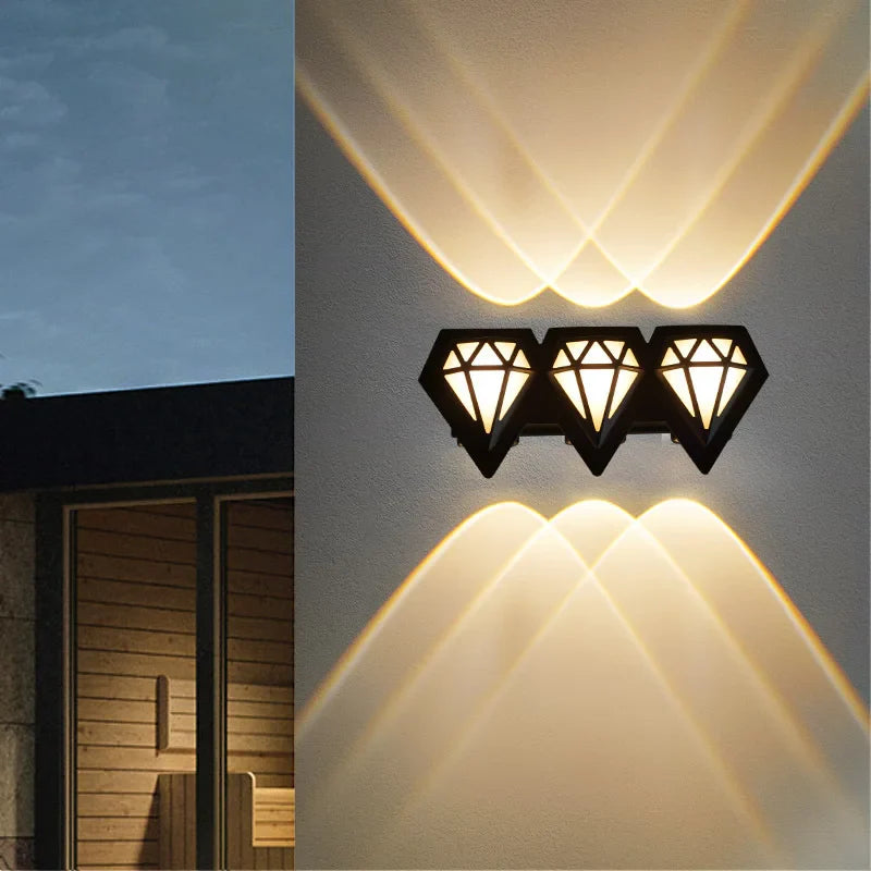 Radiant Diamond Outdoor Wall Light
