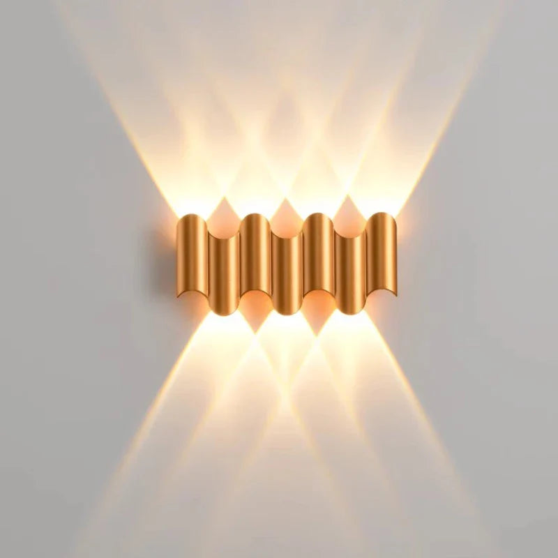 Modern Radiance Metallic Wall Light