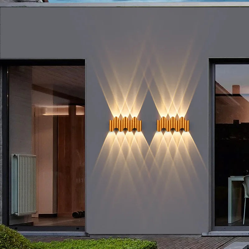 Modern Radiance Metallic Wall Light