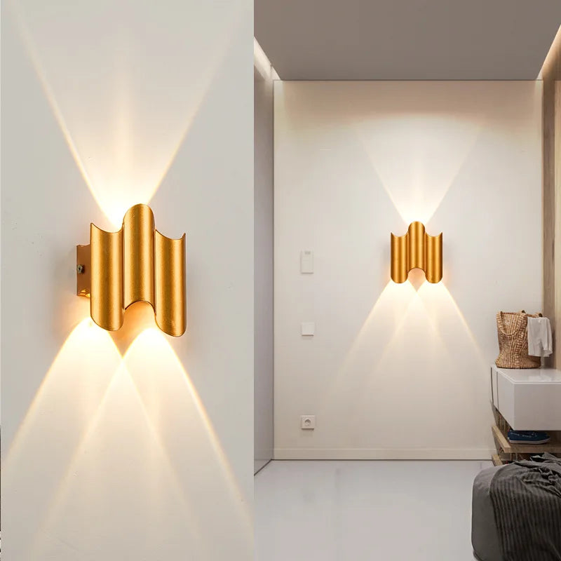 Modern Radiance Metallic Wall Light