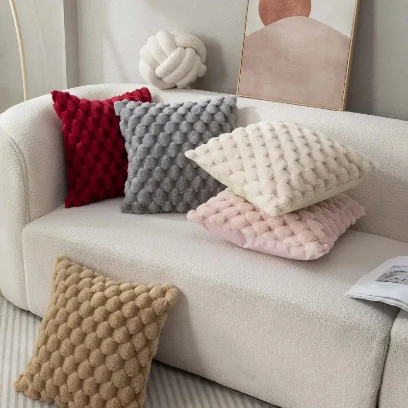 Boho Pineapple Grid Turtle Pattern Soft Cushion Cover