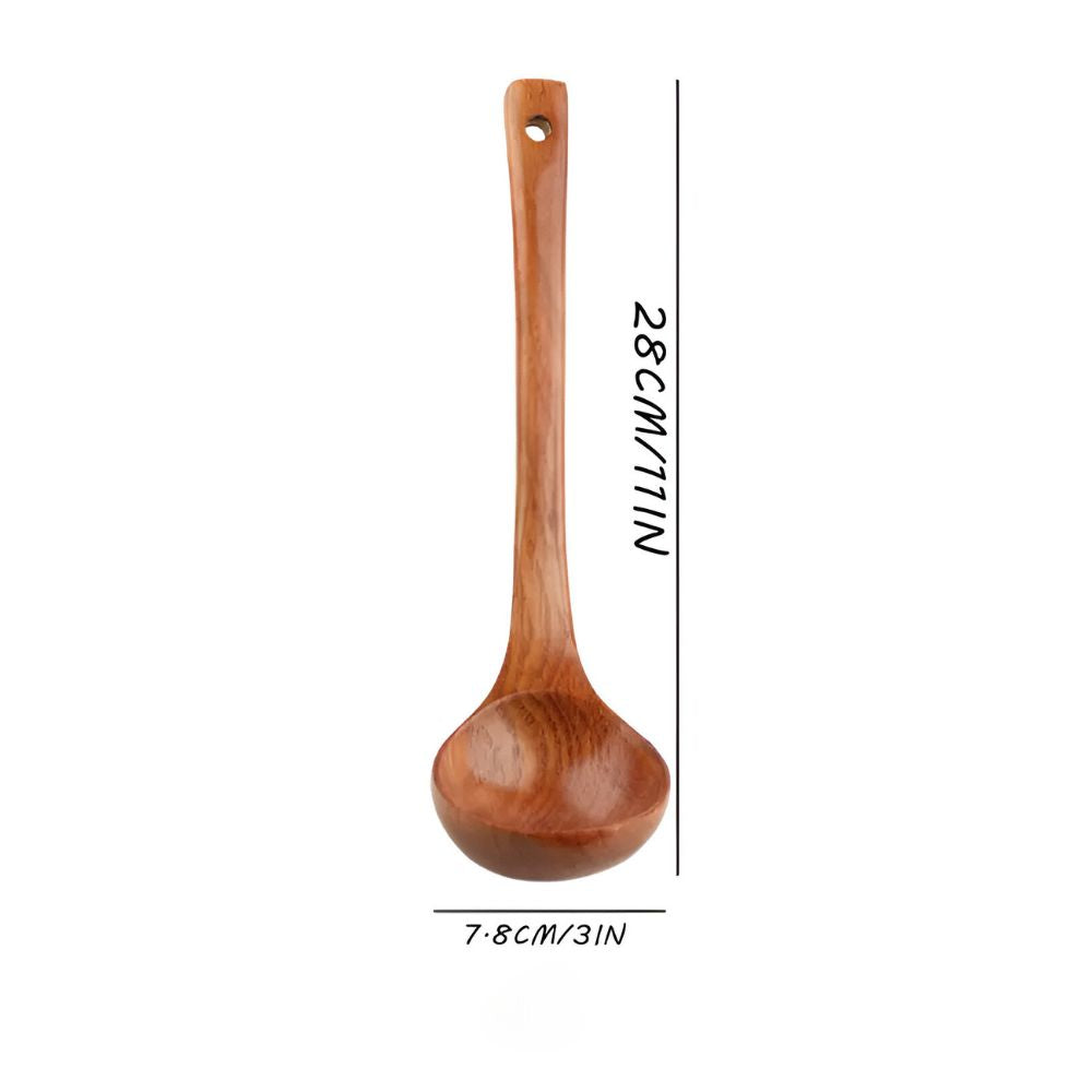 High-Quality Classic Wooden Kitchen Utensils | 4-Piece Set