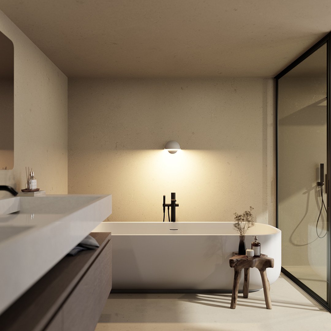 Minimalist Scandinavian LED Wall Light | Indoor & Outdoor Use