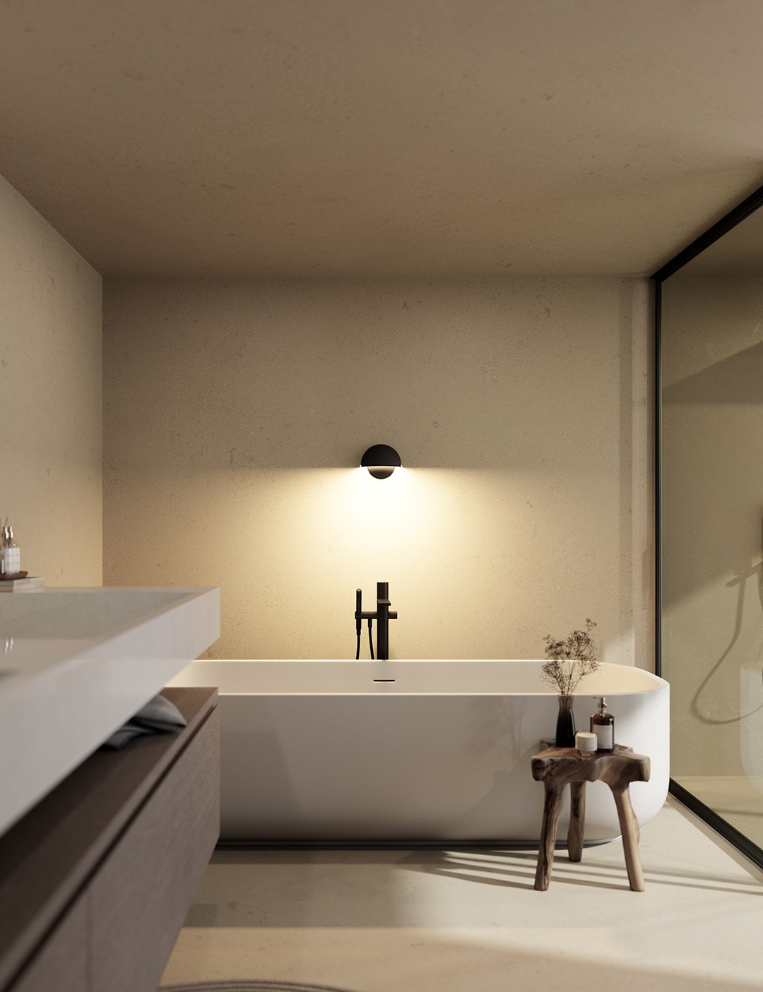 Minimalist Scandinavian LED Wall Light | Indoor & Outdoor Use