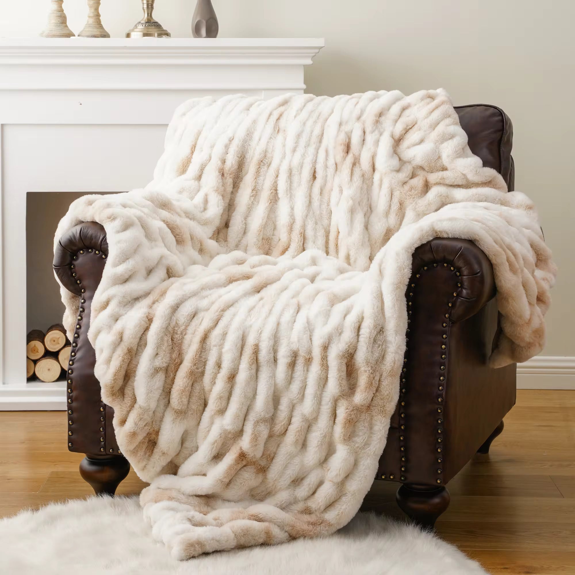 Chic Casa Faux Fur Blanket