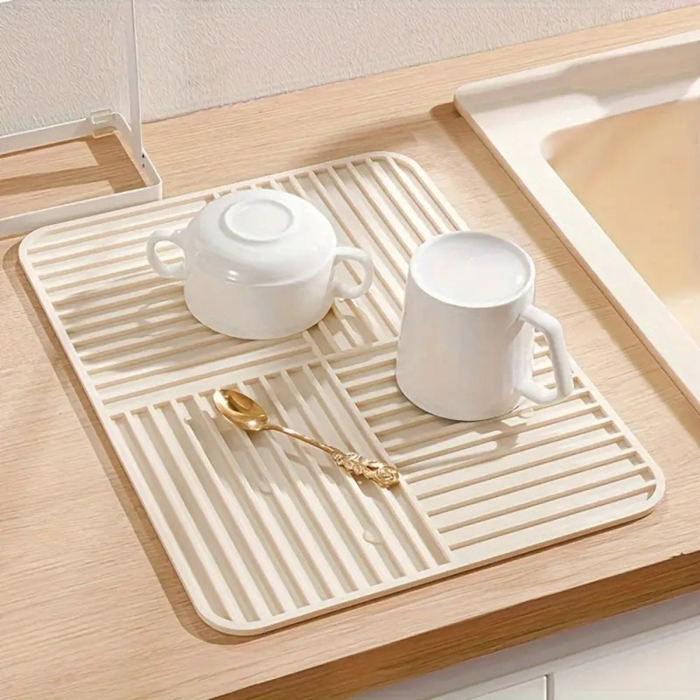 Versatile Non-Slip Silicone Dish Drying Mat | Foldable & Heat-Resistant
